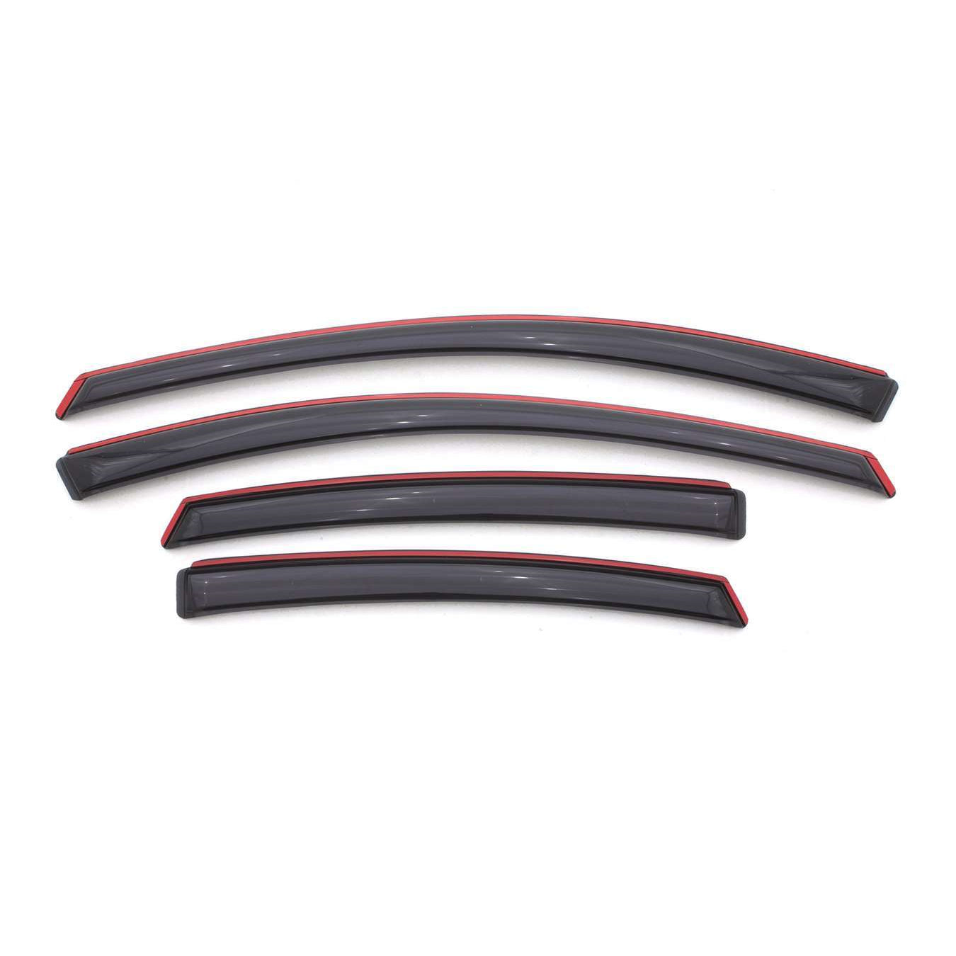 Lund Front / Rear In-Channel Ventvisor - Stick-On - Dark Smoke - Dodge Dart 2013-14