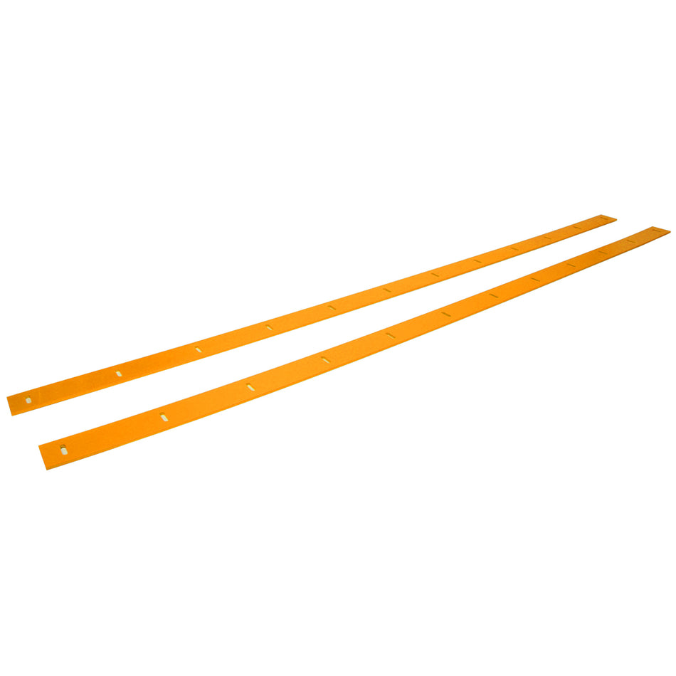 Five Star 2019 Late Model Body Nose Wear Strips - Orange (Pair)