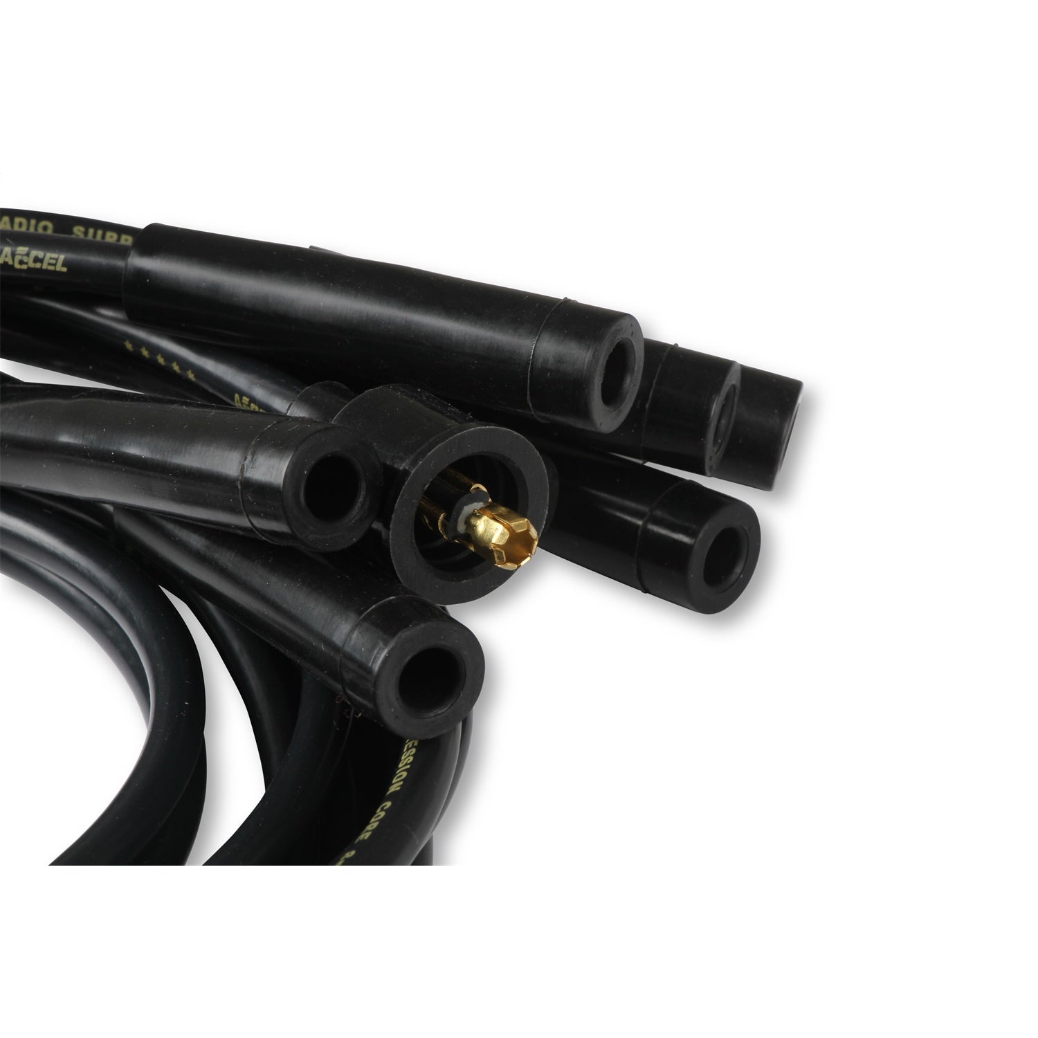 ACCEL Super Stock Spiral Core 8 mm Spark Plug Wire Set - Black