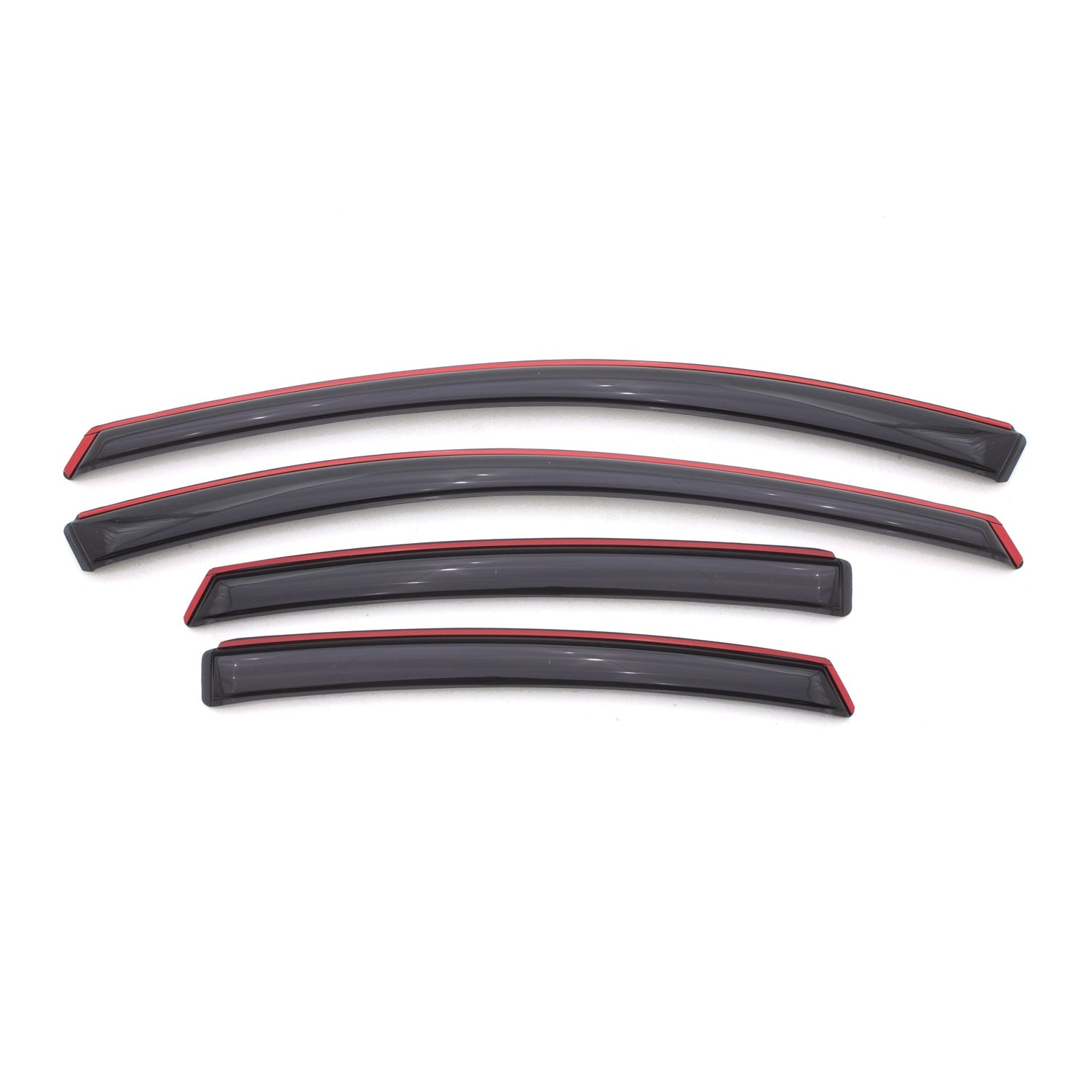 Lund Front / Rear In-Channel Ventvisor - Stick-On - Dark Smoke - Dodge Dart 2013-14