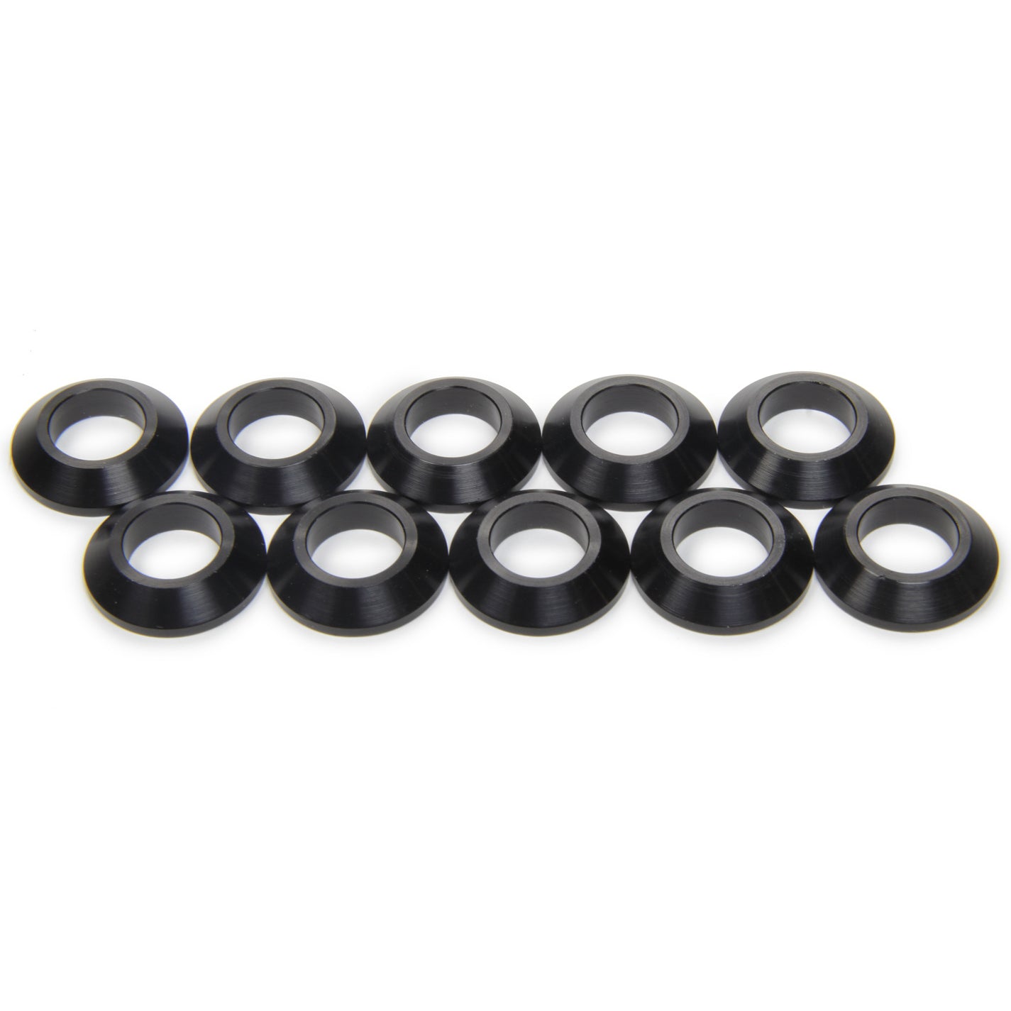 Ti22 Tapered Spacer - 1-1/2" OD - 1/4" Thick - Aluminum - Black - Universal - (Set of 10)