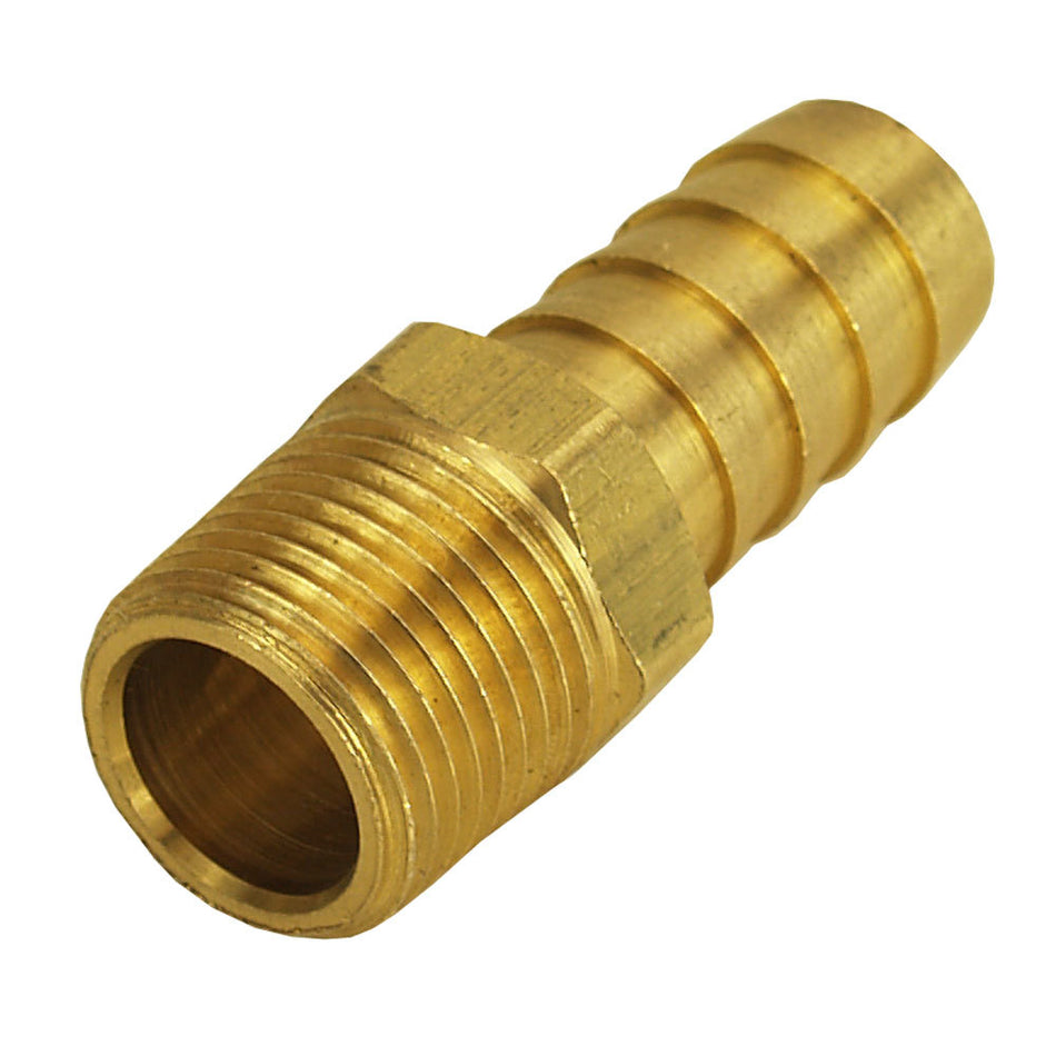 Derale Straight 3/8" NPT Male x 1/2" Barb Fitting