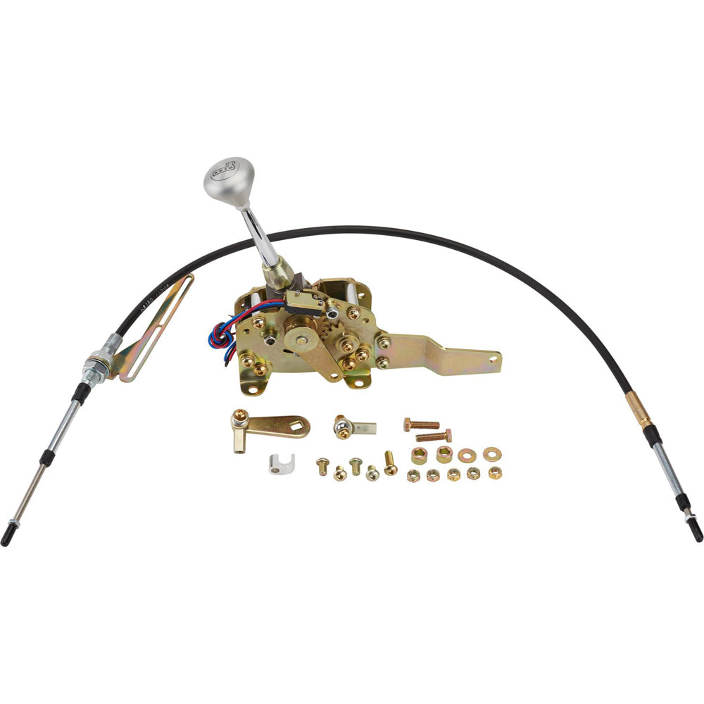 Lokar Electronic Sport Shifter - Automatic - Floor Mount - 6" Stick - Mushroom Knob - 6L80