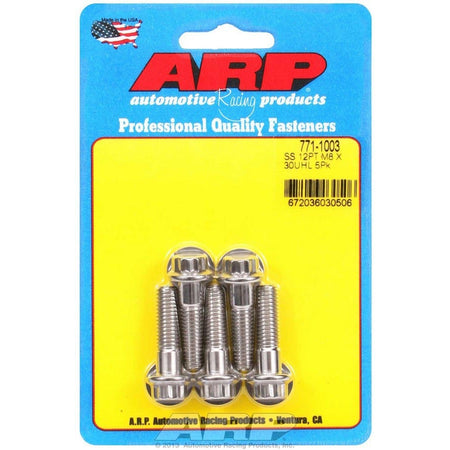 ARP Stainless Steel Bolt Kit - 12 Point (5) 8mm x 1.25 x 30