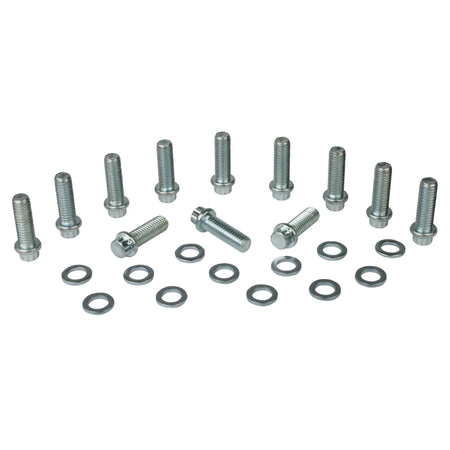 Moroso Intake Manifold Bolt Kit - BB Chevy w/ Single Plane Manifold - 12 of 3/8"-16 x 1-1/4" and 4 of 3/8"-16 x 1-3/4"