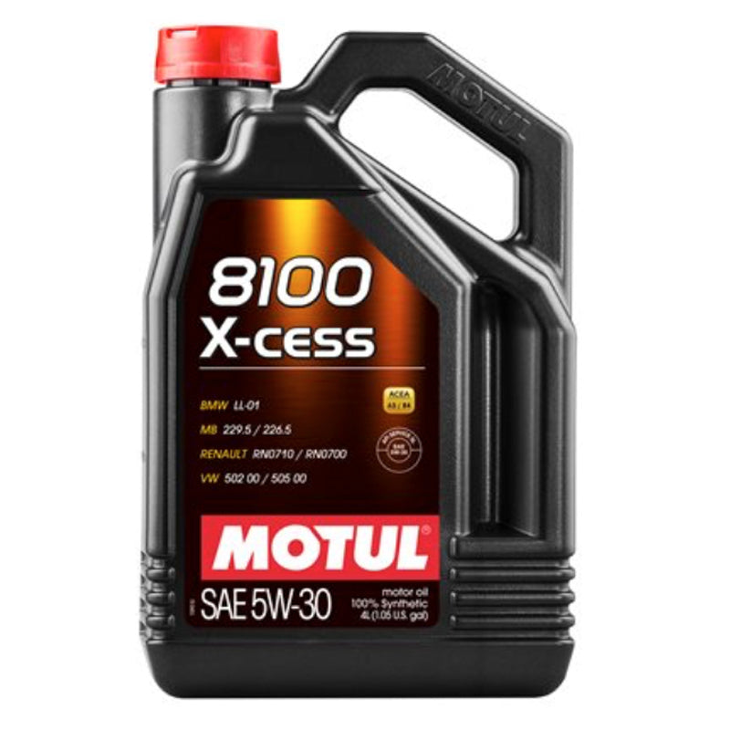 Motul 8100 X-cess Motor Oil - 5W30 - Synthetic - 5 L Jug