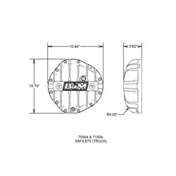 B&M Support Differential Cover Hardware Included Aluminum Natural - GM Truck 12 Bolt