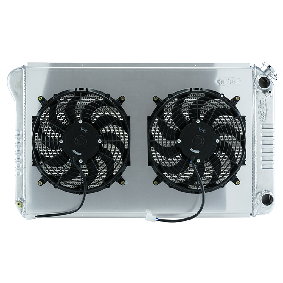 Cold-Case Aluminum Radiator and Fan - 34.21" W x 18.82" H x 3" D