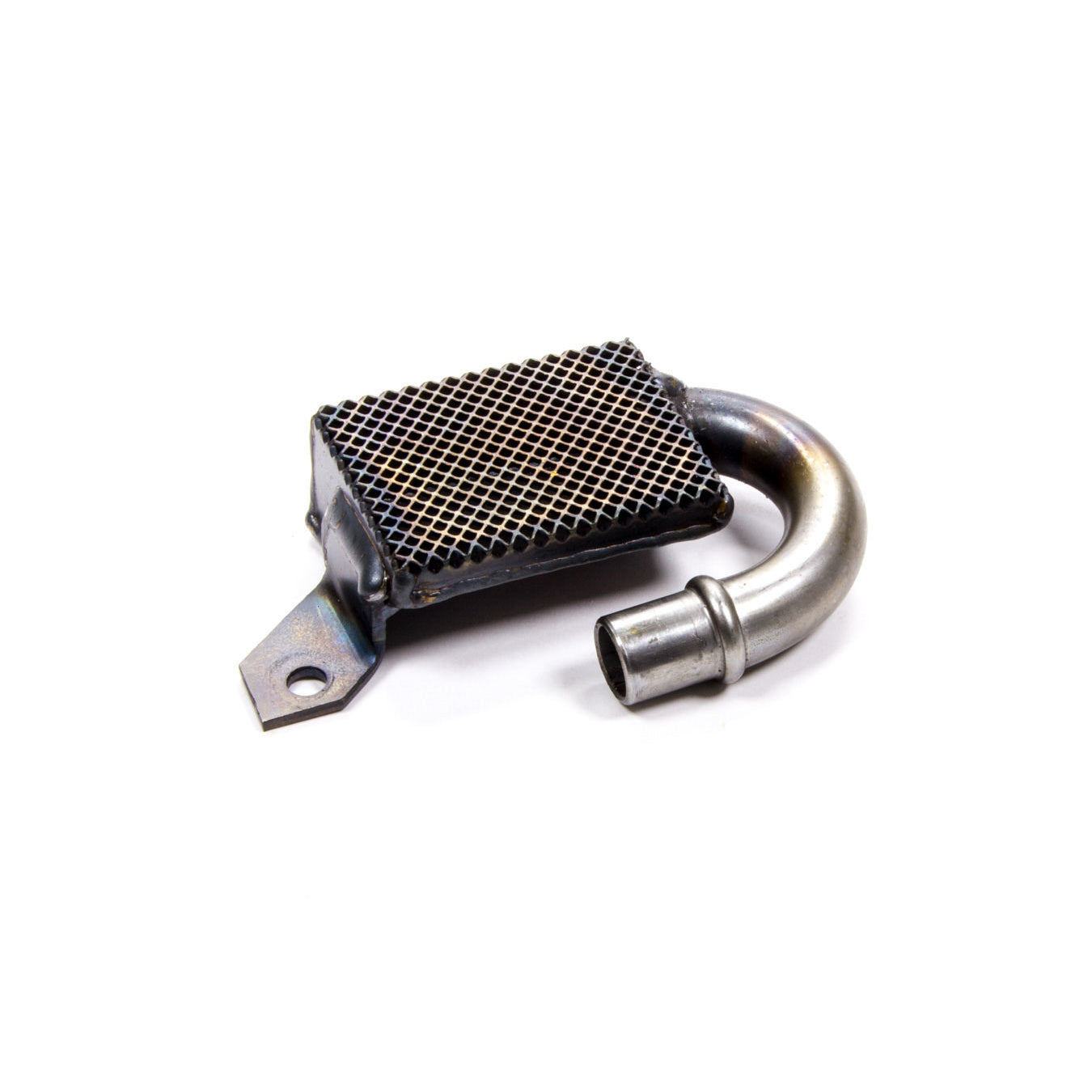 Champ Pans Road Race Press / Bolt-On Oil Pump Pickup - 5/8 in Inlet Tube - 7 in Deep Pan - Small Block Chevy