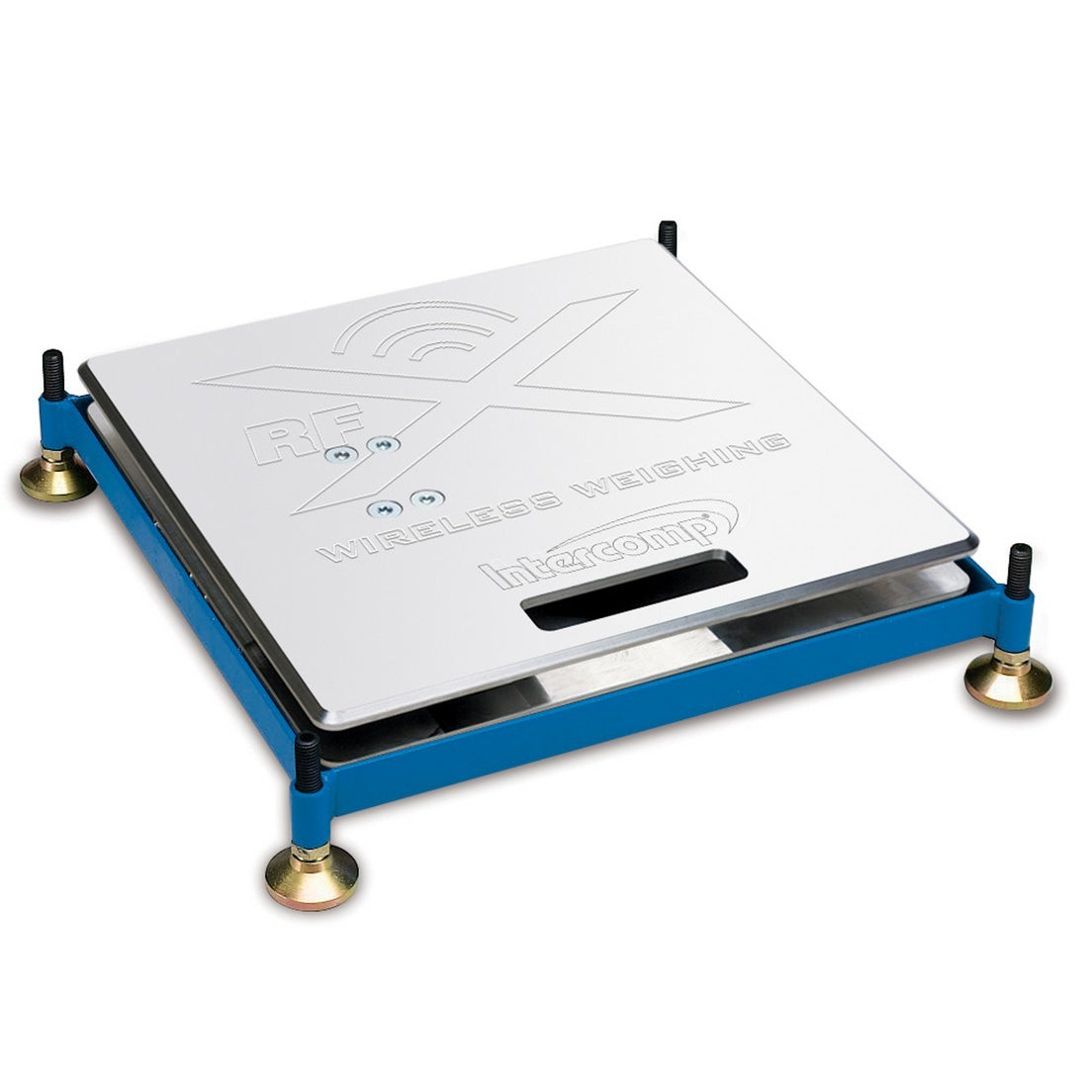 Intercomp 2-1/2 or 4" Height Pads Scale Pad Leveler Steel Blue Powder Coat - Set of 4