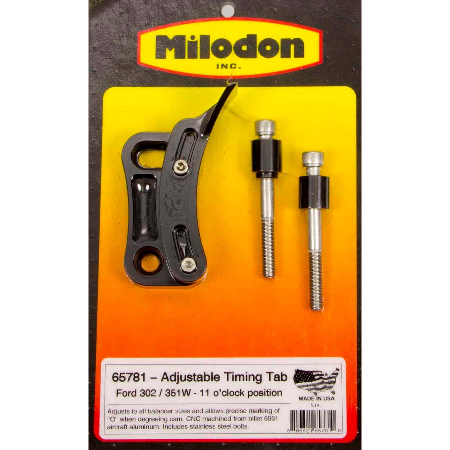 Milodon SB Ford Timing Pointer - 302-351W 11 O'Clock