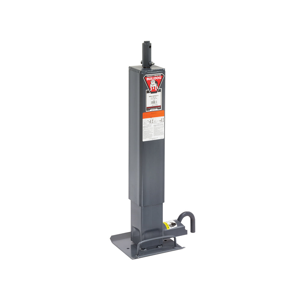 Bulldog Bulldog Trailer Jack - Topwind - 12-1/2 in Travel - 12000 lb Capacity - Gray