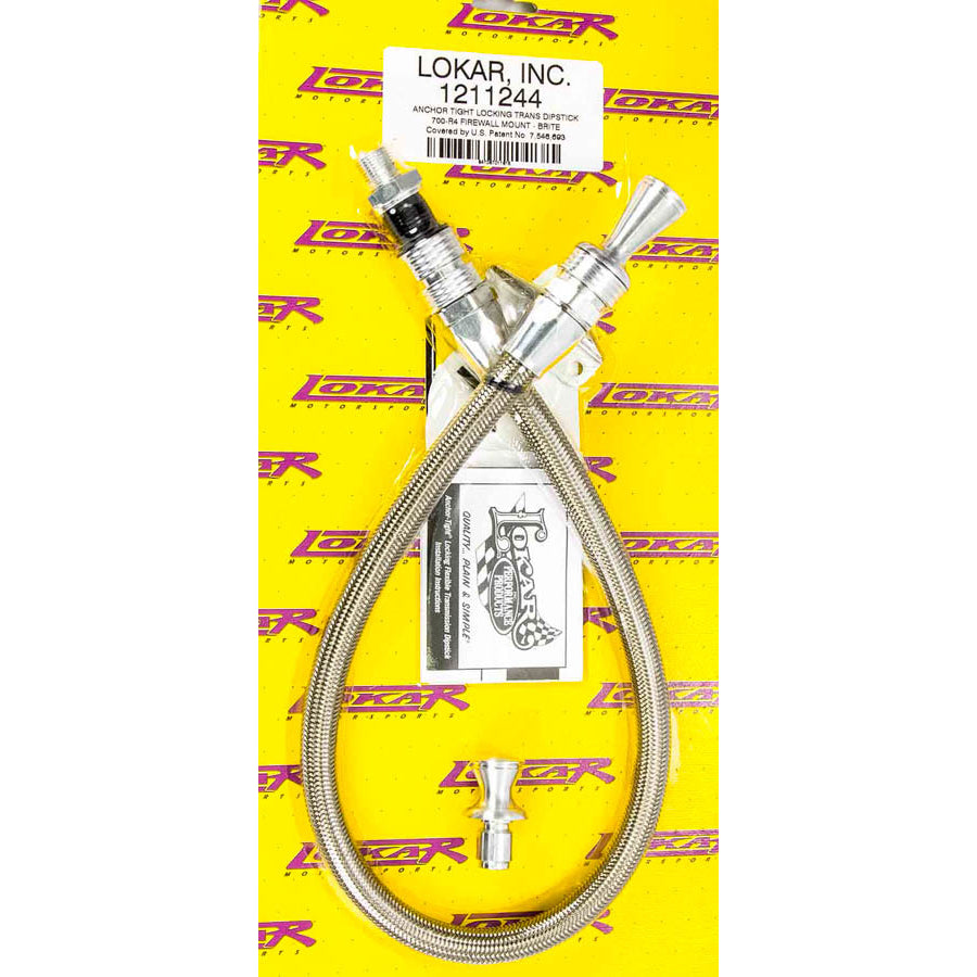 Lokar Anchor-Tight Locking Flexible Transmission Dipstick - TH-700R4