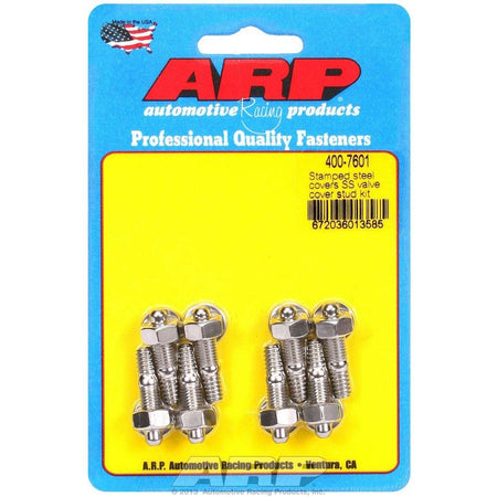 ARP Stainless Steel Valve Cover Stud Kit - Hex - Stamped Steel Covers - 1/4"-20 Thread - Set of 8