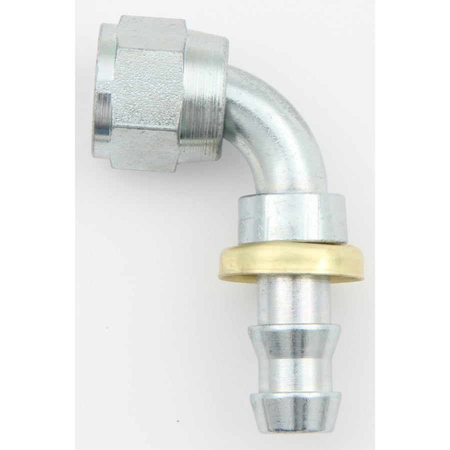 Aeroquip AQP Socketless 6 AN Hose Barb to 6 AN Female Swivel 90 Degree Hose End FCM1442