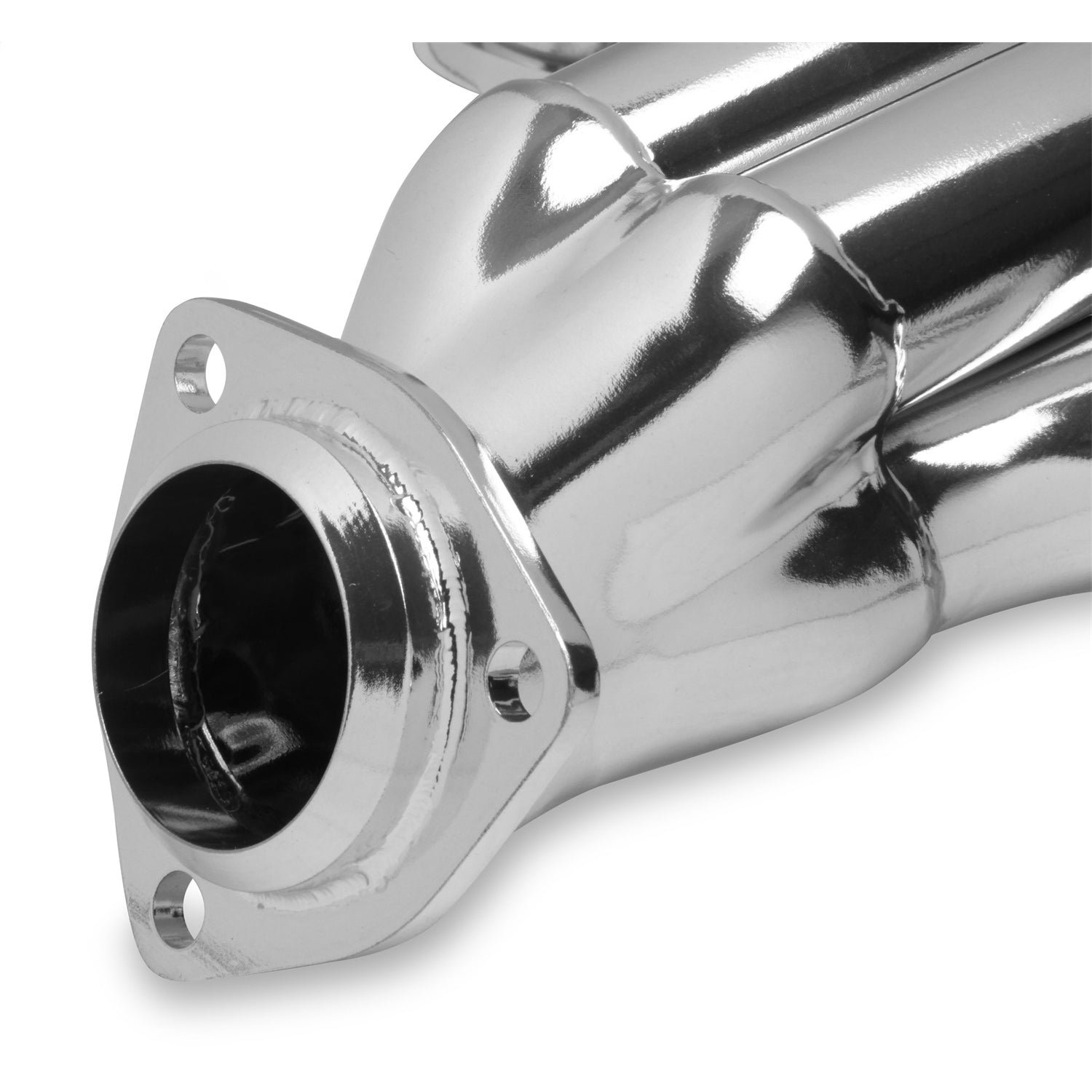 Flowtech Block Hugger Header - SB Chevy w/ D-Port Heads - 1-5/8" - 2-1/2" Collector - Stainless Steel