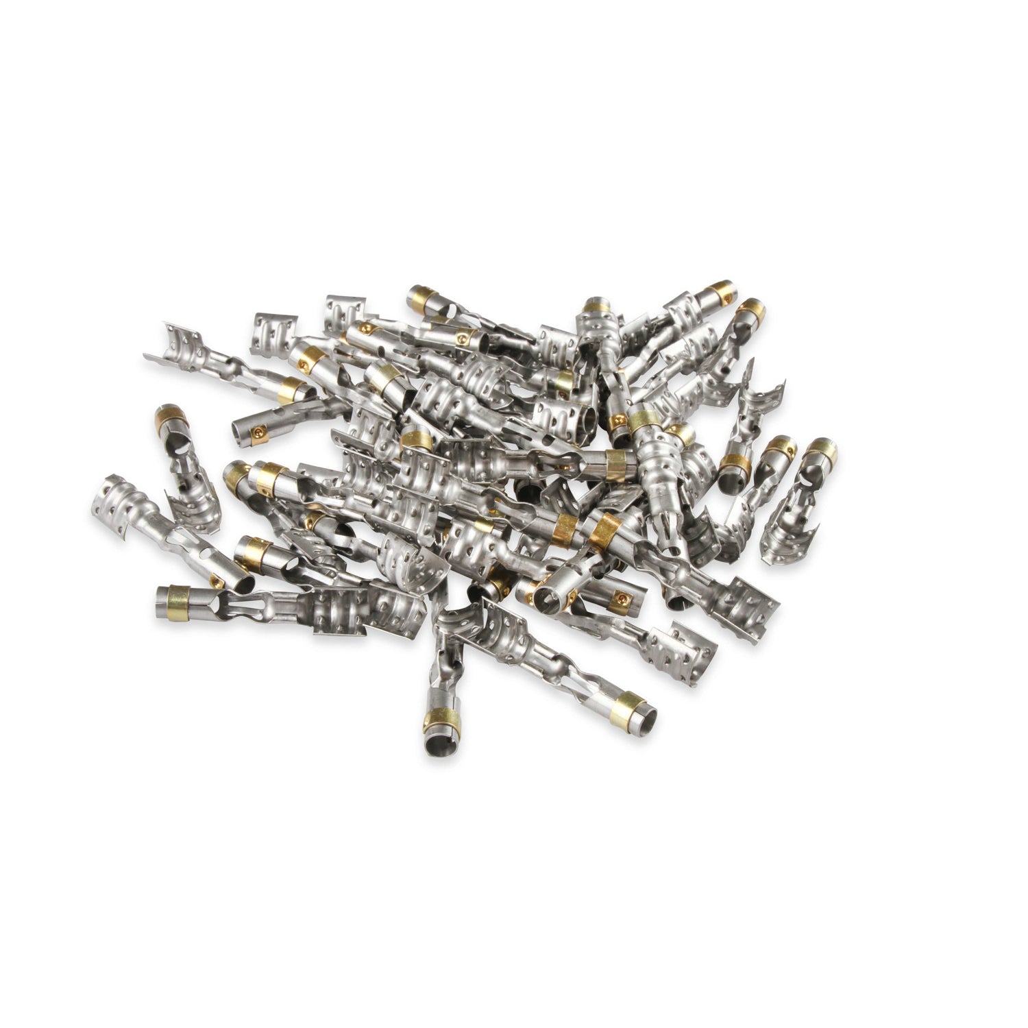 MSD Spark Plug Wire Terminal - HEI Style Terminal - Dual Crimp - Set of 50