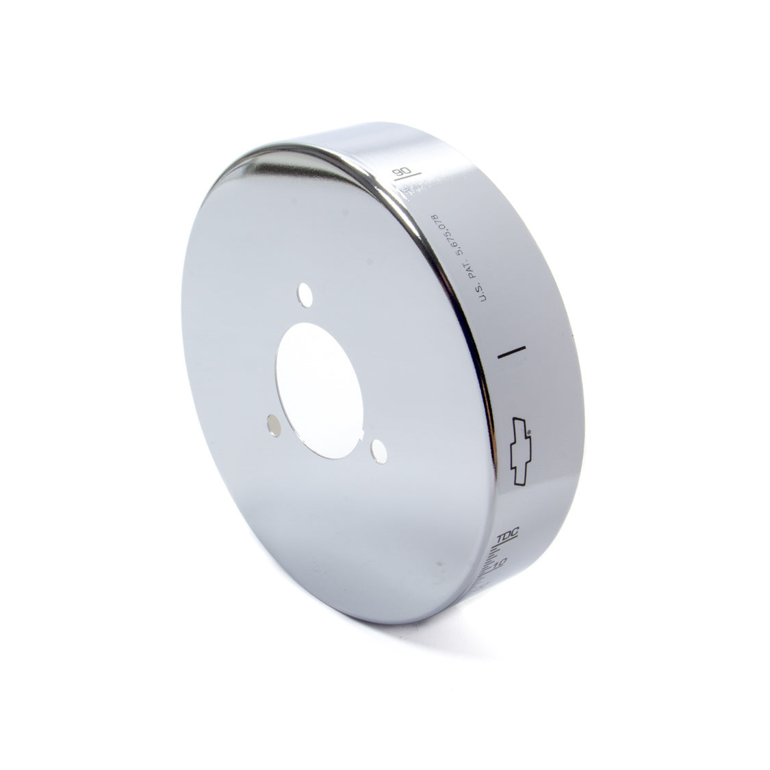 Proform Harmonic Balancer Cover - Bow Tie Emblem - Chrome