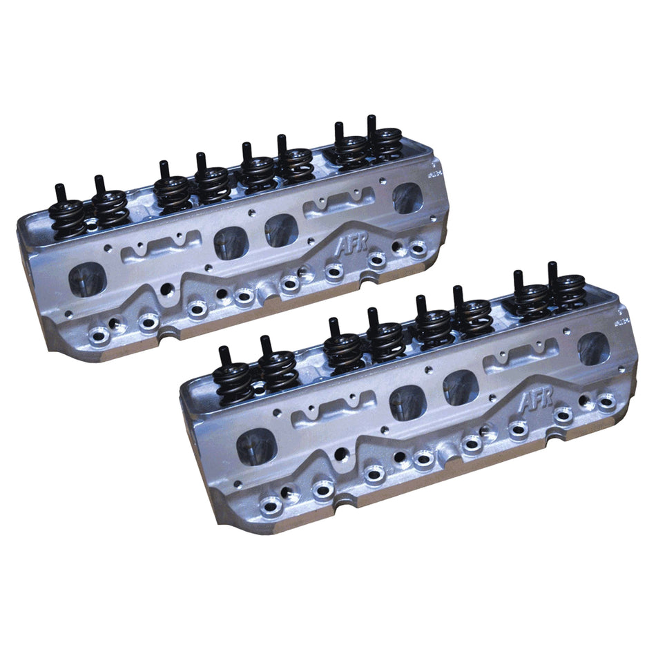 AFR Eliminator Race Cylinder Head - Assembled - 2.100 / 1.600 in Valves - 227 cc Intake - 65 cc Chamber - 1.55 in Springs - Angle Plug - Pair