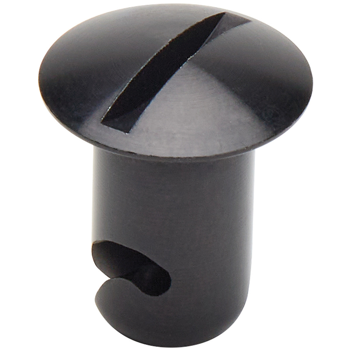 Allstar Performance Oval Head Steel Quick Turn Fastener - 5/16 x 0.500 in Body - Black (Set of 10)