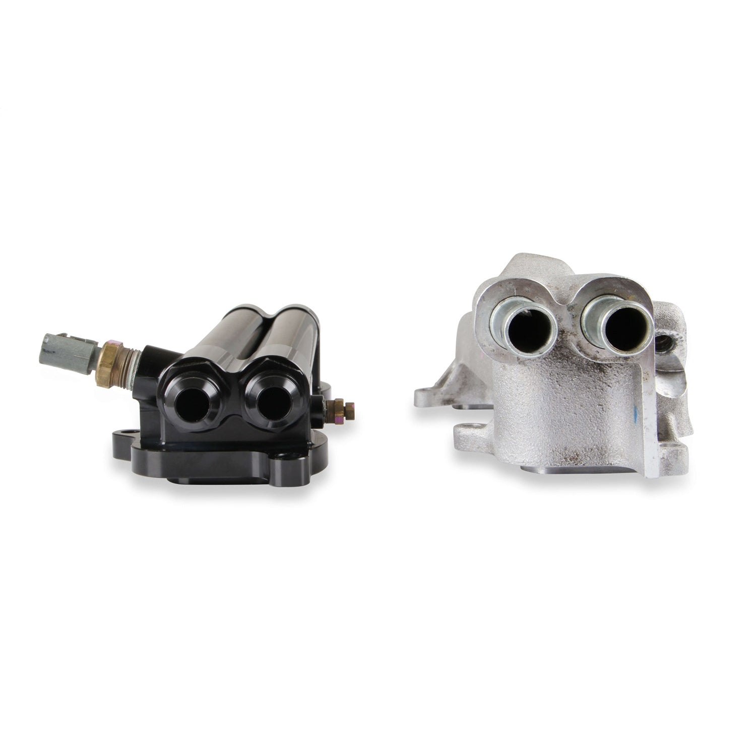 Earl's Intercooler Manifold - 10 AN Female O-ring Outlets - 10 AN Female O-Ring Inlets - Black