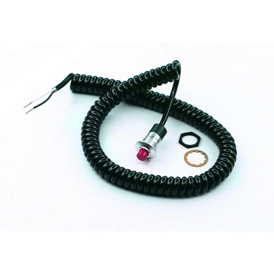 Hurst Pushbutton Switch w/ Black Coil Cord