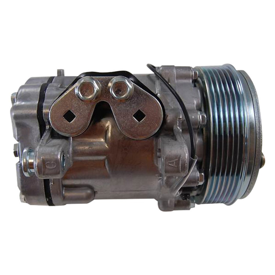 Racing Power Sanden 7176 Compact Air Conditioning Compressor - 7-Rib Serpentine Pulley - Universal
