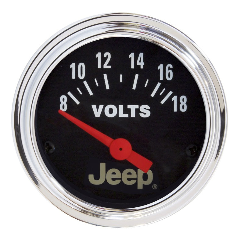 Auto Meter 2-1/16 Voltmeter Gauge - Jeep Series