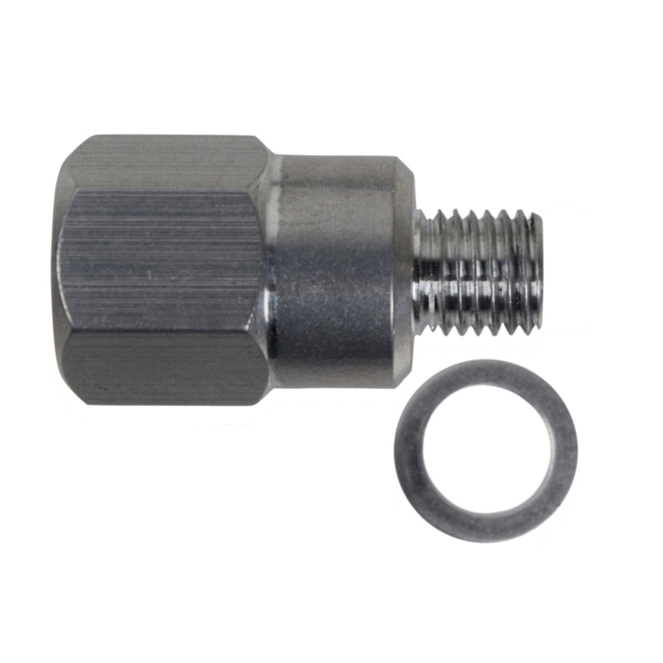 ICT Billet Straight 12 mm x 1.5 in Male to 1/8 in NPT Female Adapter - Coolant Temperature Sensor