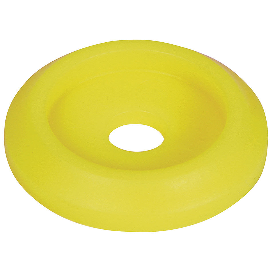 Allstar Performance Countersunk Body Bolt Washer - 1/4" ID - 1" OD - Plastic - Yellow (Set of 10)