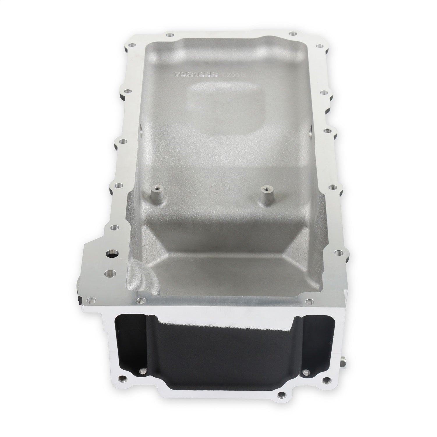 Holley GM LS Swap OIl Pan - Rear Sump - 5.6 Quart - Baffle/Pick-Up Tube - Black - GM LS-Series