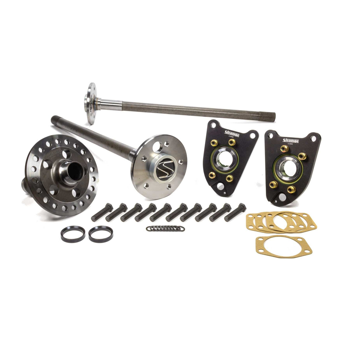 Strange Pro Steel C-Clip Eliminator Kit - 35 Spline - Disc Brakes - Ford 8.8" - Ford Mustang 1986-93