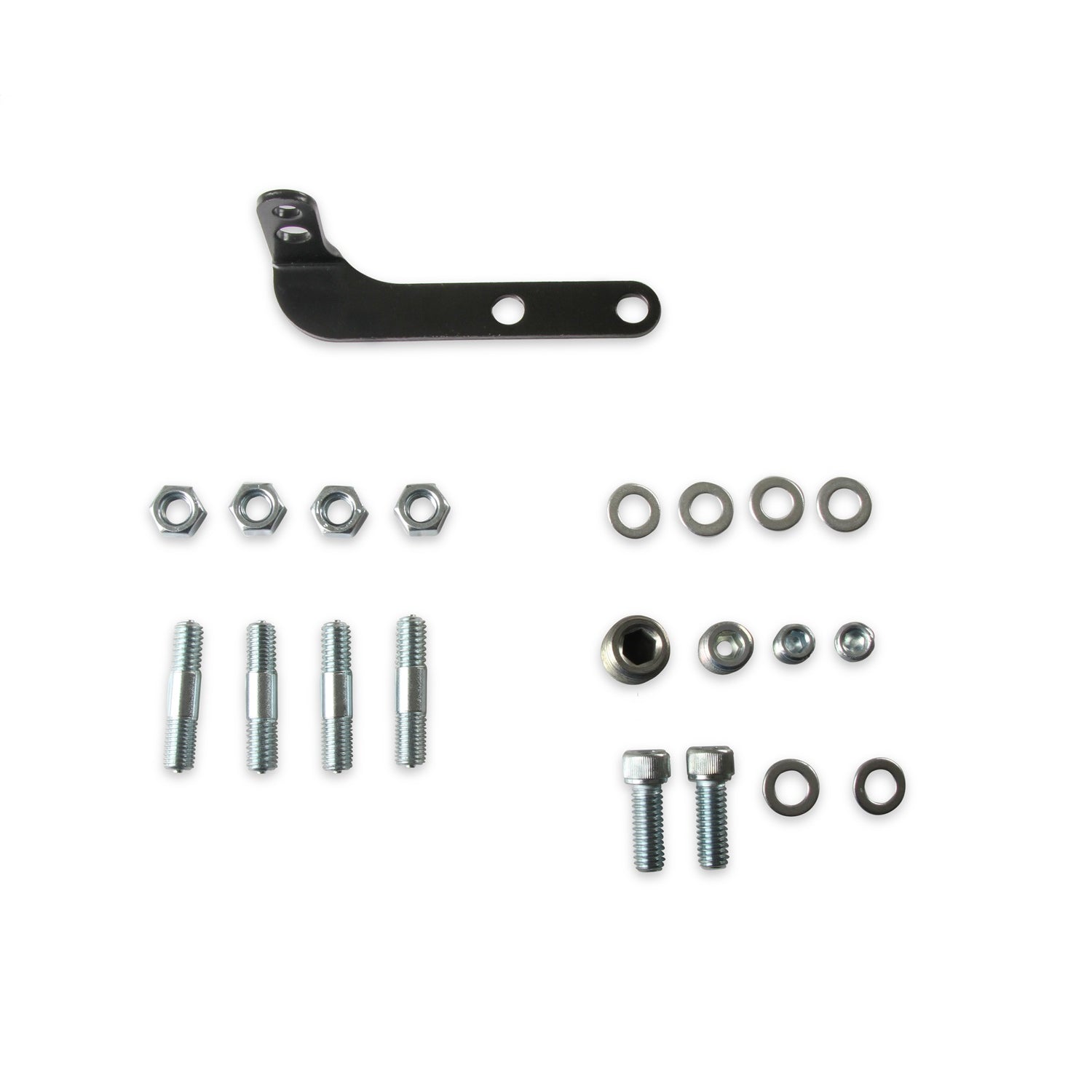 Holley EFI Throttle Body Adapter - Elbow - Aluminum - Black - Ford 105 mm Throttle Body to Square Bore Mounting Flange