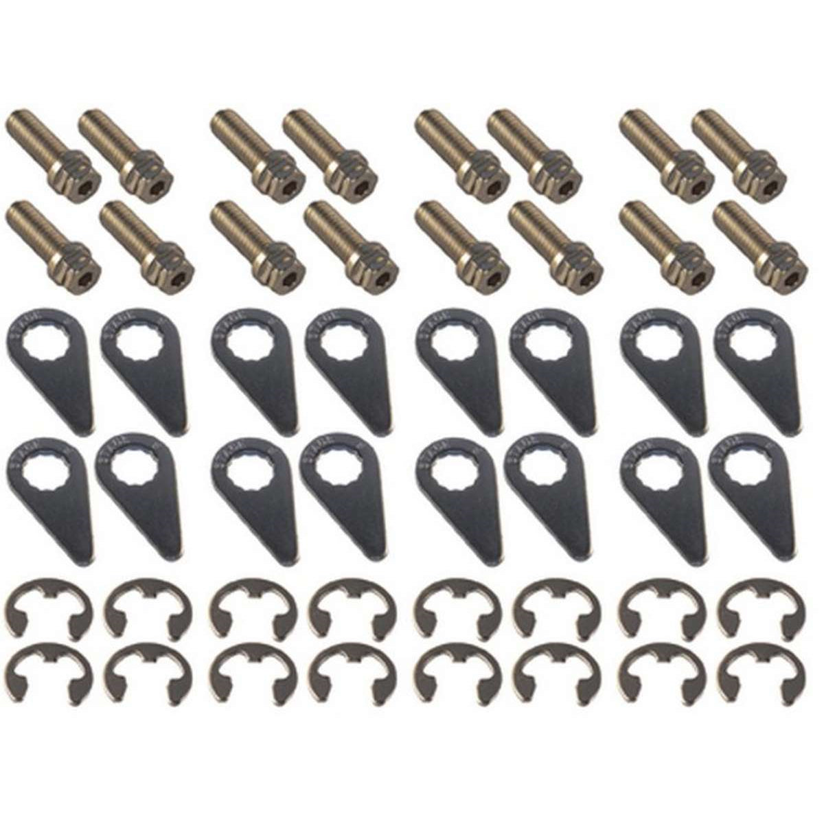 Stage 8 Locking Header Bolt - 3/8-16 in Thread - 1 in Long - Hex Head - Various Applications - Set of 16
