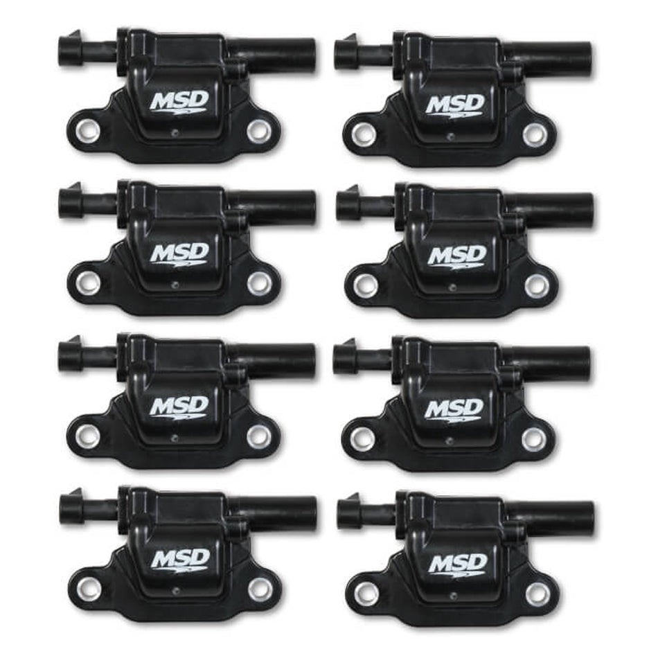 MSD Coil Black Square GM V8 2014-Up 8 Pack
