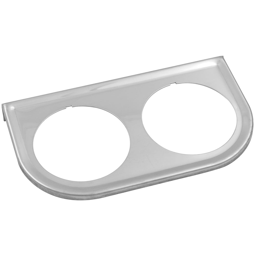 Equus Double Gauge Mounting Bracket - 2" Gauge - Steel - Chrome