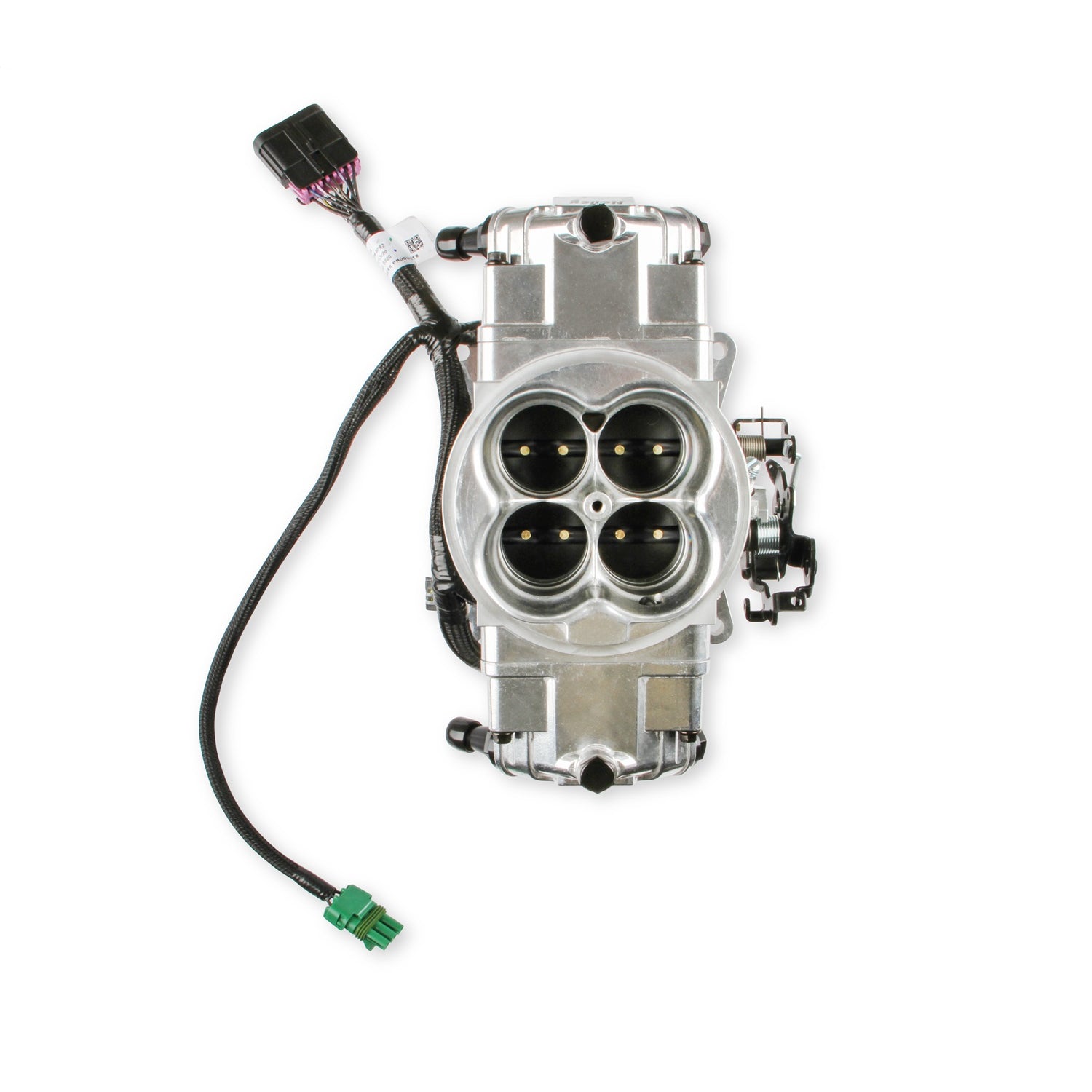 Holley EFI Terminator X Max Stealth Throttle Body Fuel Injection - Square Bore - Silver - Gm LS-Series