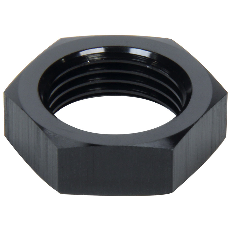 Allstar Performance Bulkhead Fitting Nut - 4 AN - Aluminum - Black Anodize