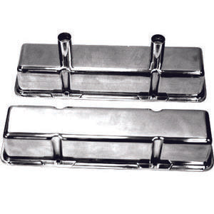 Racing Power Polished Aluminum SB Chevy Circle Track Valve Cover