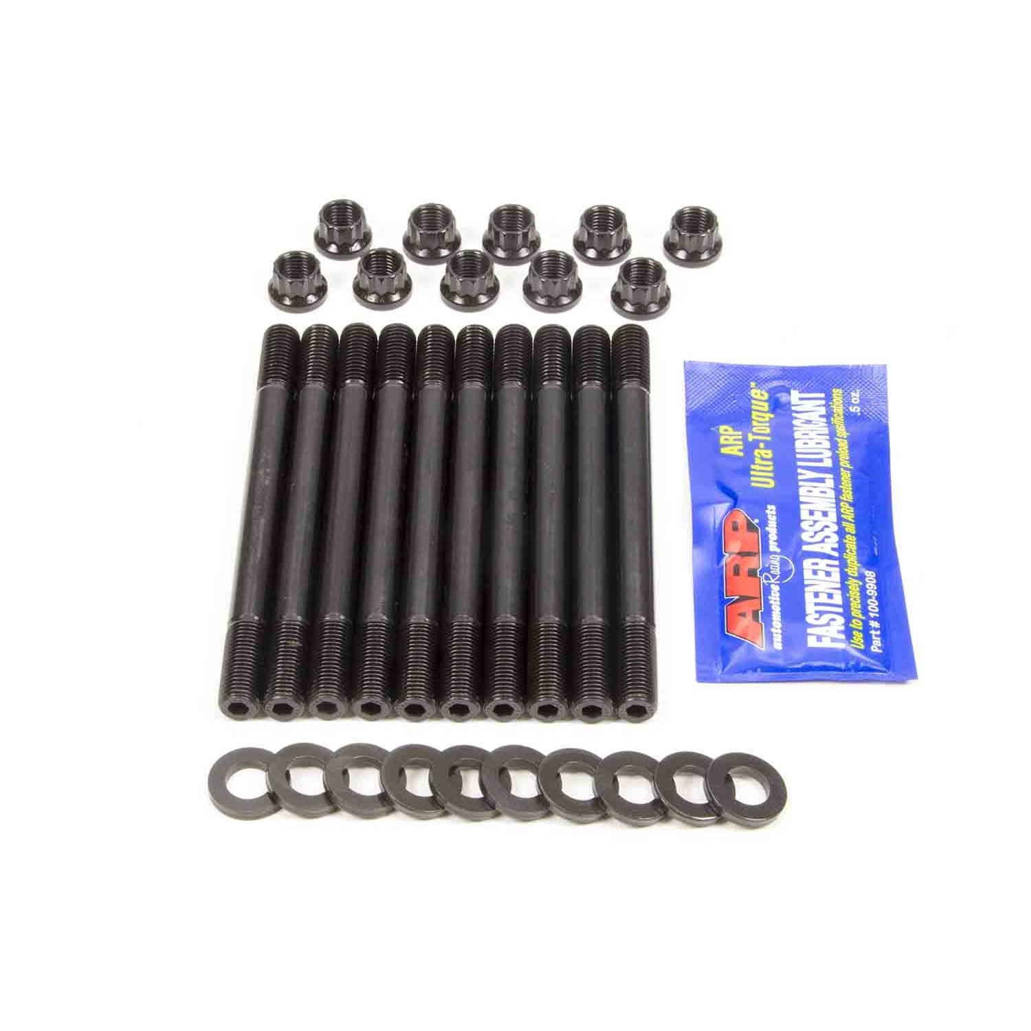 ARP Main Stud Kit - 12 Point Nuts - 2-Bolt Mains - Chromoly - Black Oxide - Honda 4-Cylinder