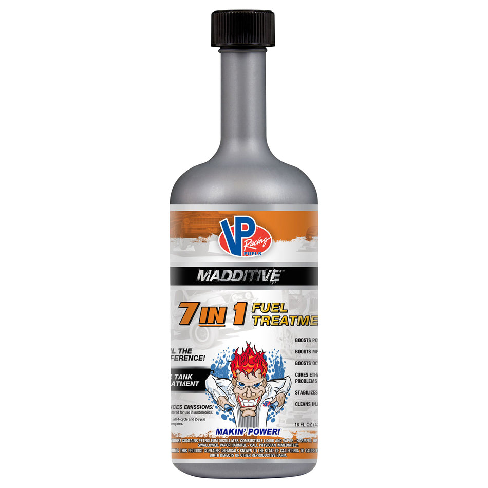VP Racing MADDITIVE Fuel Treatment - Octane Booster - Stabilizer - 16.00 oz Bottle - Gas