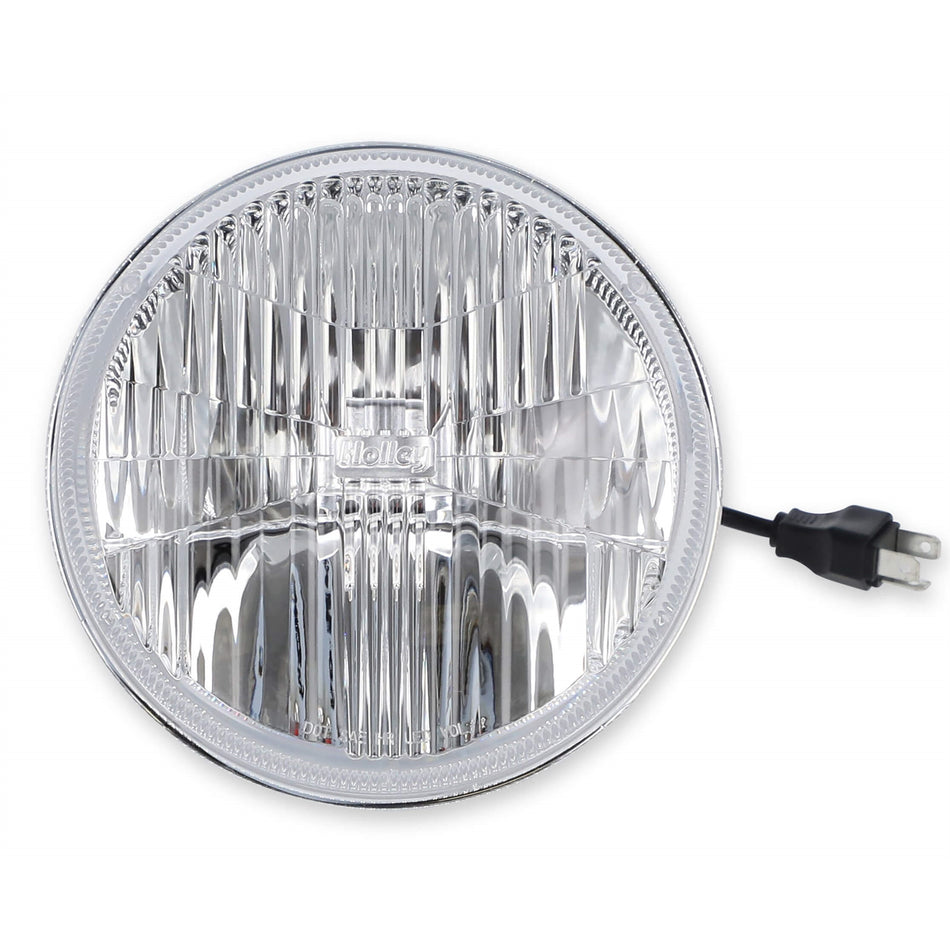 Holley Retrobright Sealed Beam LED Headlight - 7 in OD - Modern White Lens
