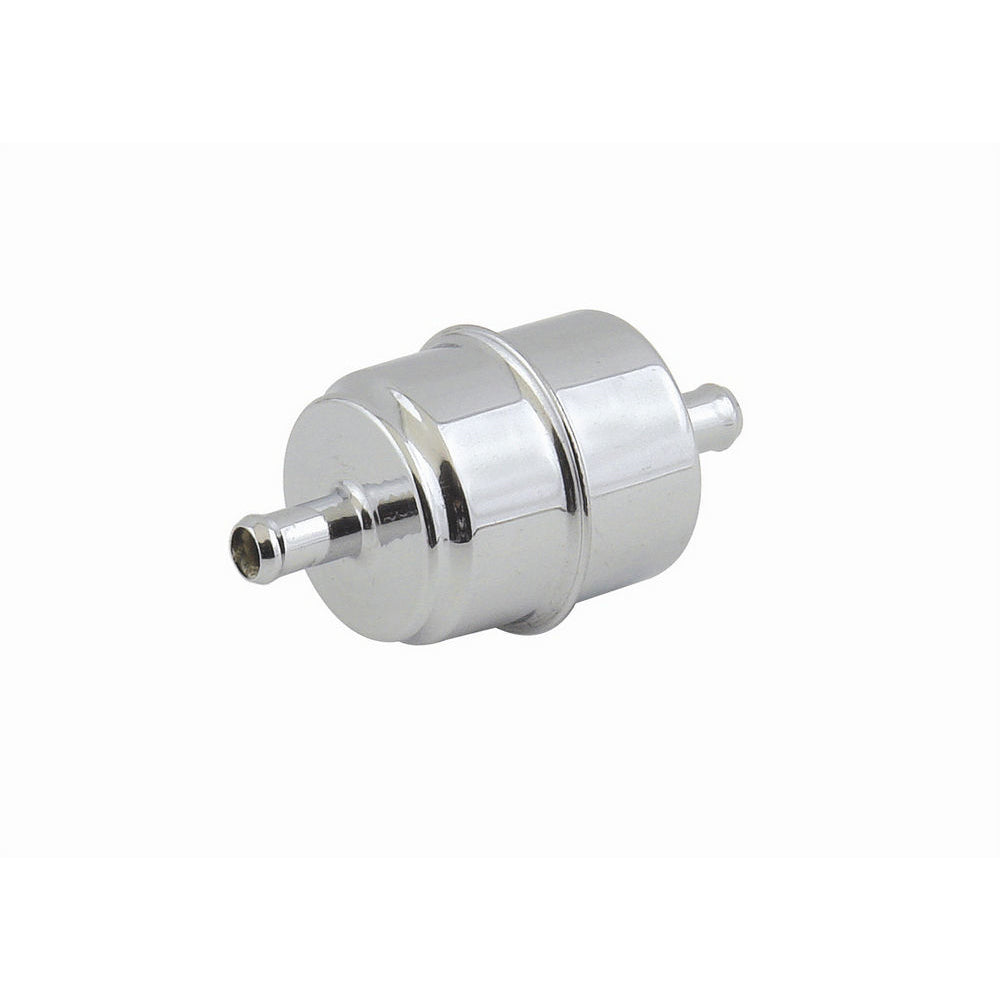 Mr. Gasket Chrome Plated Canister Fuel Filter - Fits 3/8" Hose