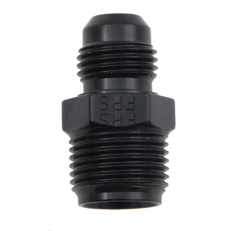Fragola 6 AN Male to 5/8-18 in Inverted Flare Male Straight Adapter - Black Anodized