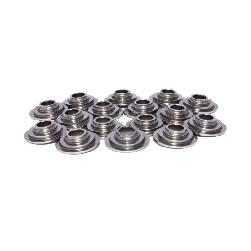 Comp Cams 7 Degree Valve Spring Retainer - 0.910 in / 0.645 in OD Steps - 1.290 in Dual Spring - Set of 16