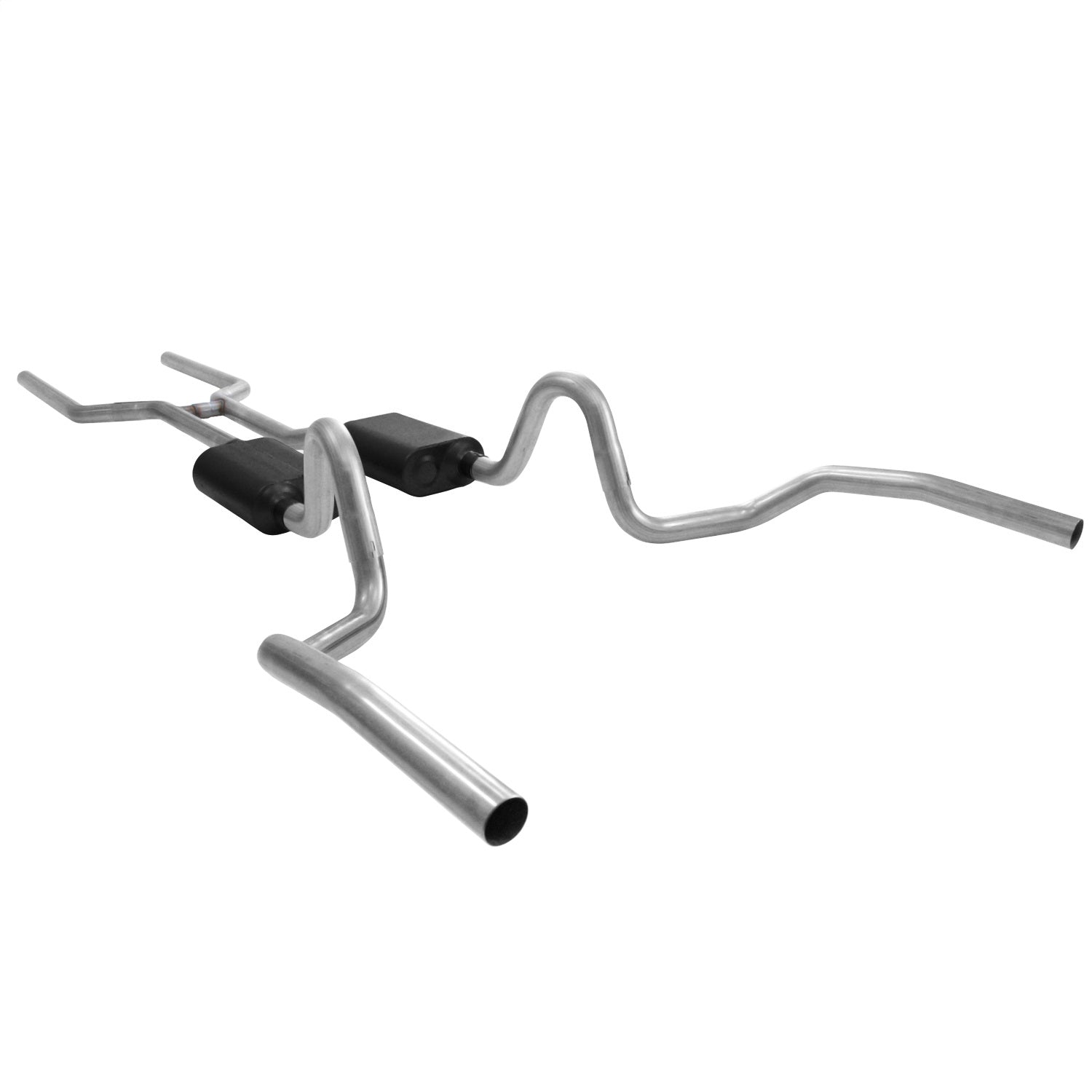 Flowmaster Header-back System 409S - Dual Rear Exit-AmeriCan Thunder - Aggressive Sound - 2-1/2" Tailpipe