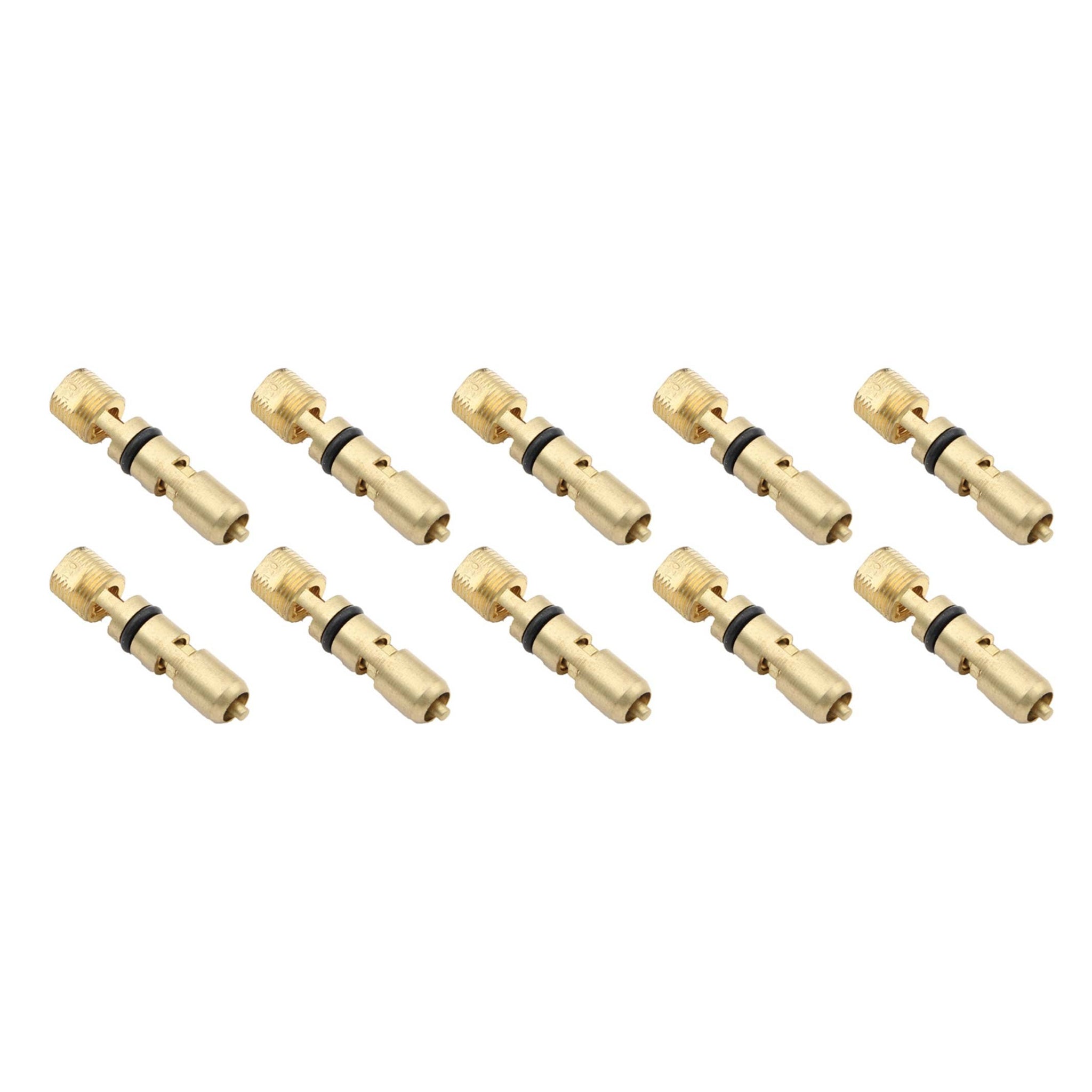 AED Performance Adjustable Needle and Seat 0.110 Orifice Viton Holley/Quick Fuel Carburetors - Set of 10