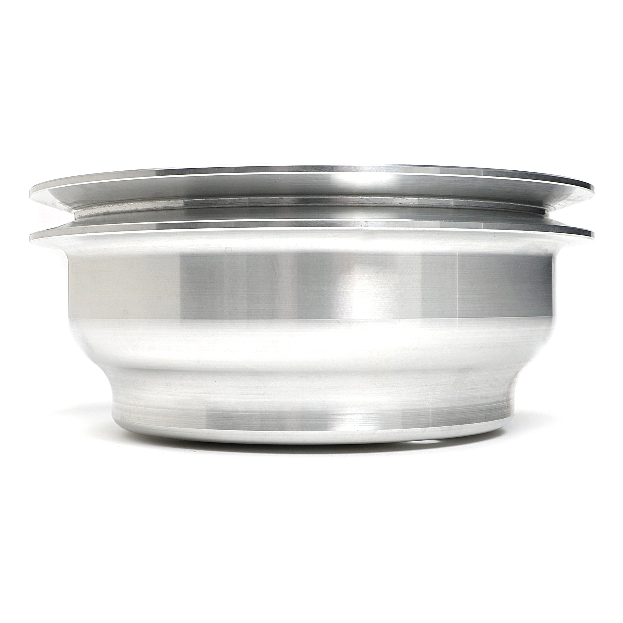Trans-Dapt V-Belt 1 Groove Crankshaft Pulley - 6.563 in Diameter - Machined Aluminum - Long Water Pump - Small Block Chevy