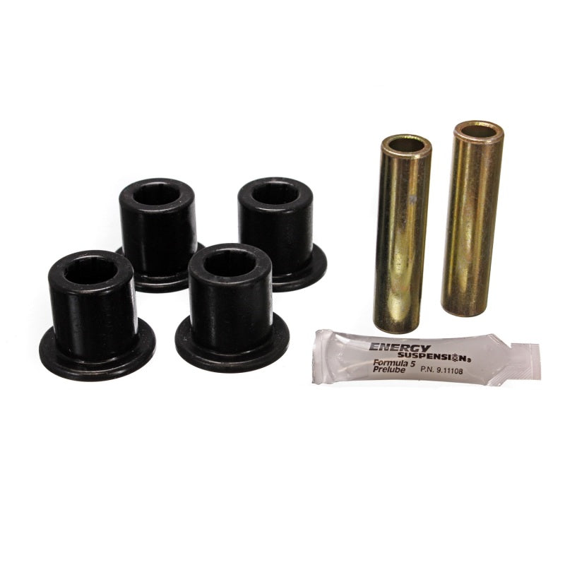 Energy Suspension Hyper-Flex Spring Shackle Bushing Rear Steel/Polyurethane Zinc Oxide/Black - Ford Bronco 1966-77