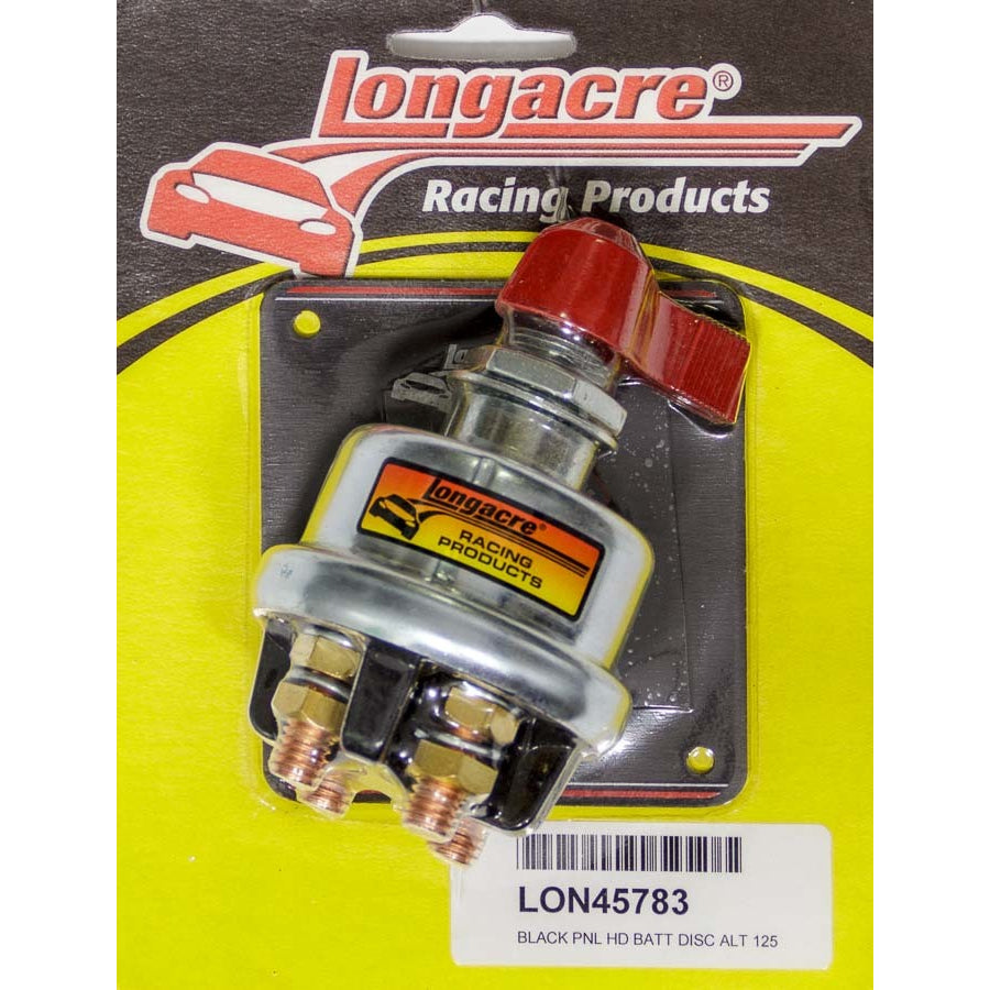 Longacre High Capacity Battery Disconnect w/ Panel - 4 Terminal